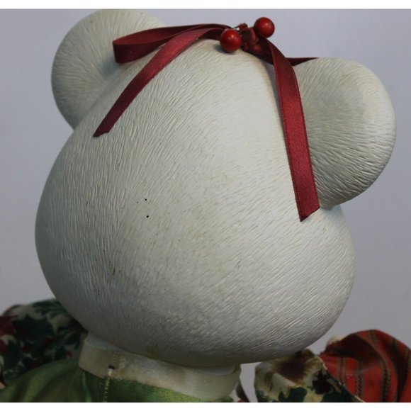 VTG 80s Working Christmas Animate Mouse 24.5" Standing Holiday Seasonal Decor - Picture 8 of 8